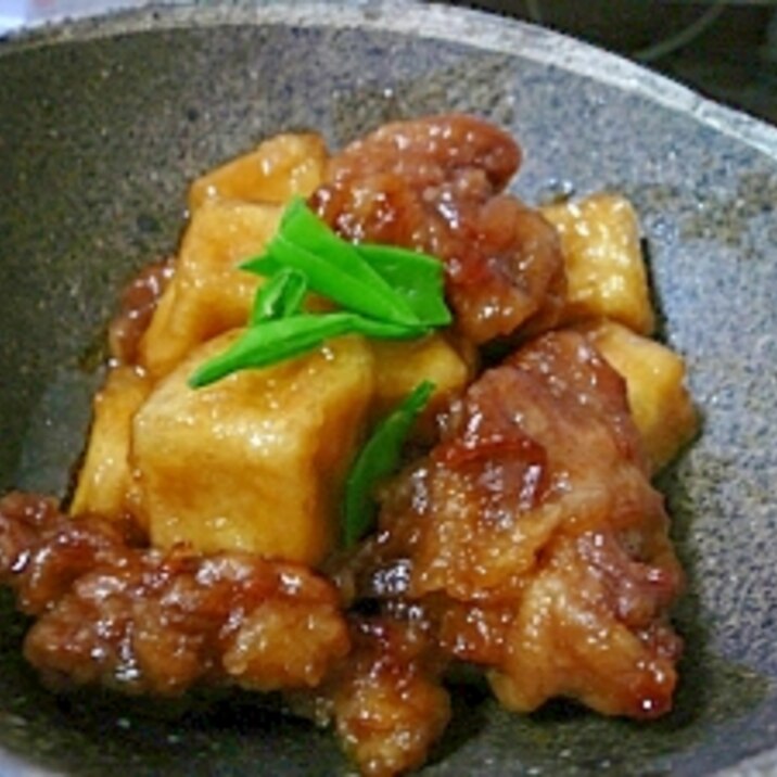 栄養満点☆豚肉と高野豆腐の揚げ煮☆